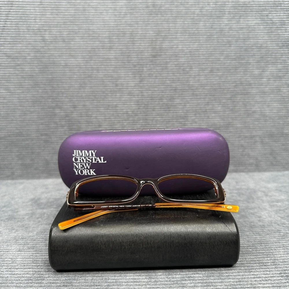 Jimmy Crystal New York JCR148 C11 Swarovski Crystal Reading Y2K Glasses Case
